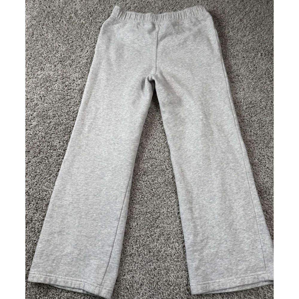 Abercrombie Kids A&F Essentials Gray Open Bottom Wide Leg Sweatpants Girls 15/16 - Picture 6 of 6